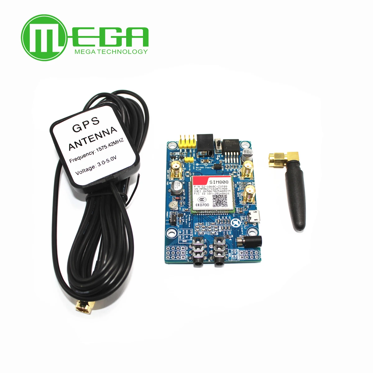 SIM808 вместо SIM908 модуля GSM GPRS GPS макетная плата IPX SMA с антенной для Arduino Raspberry Pi |
