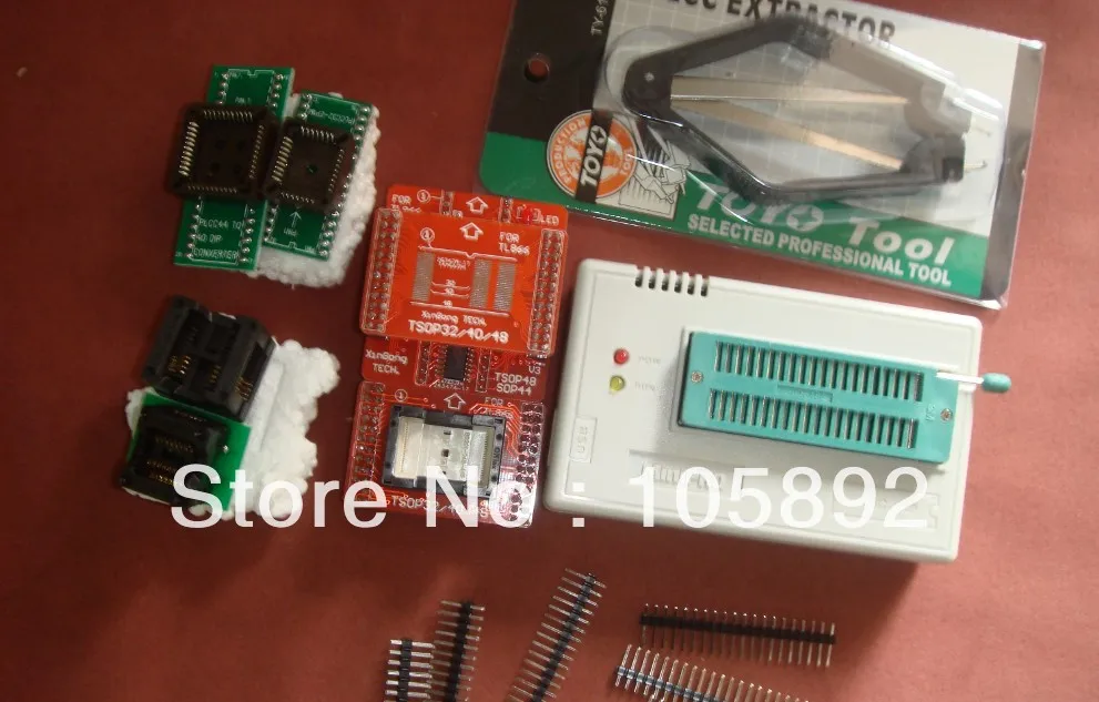 Бесплатная Доставка TL866cs USB Виллем Универсальный Программатор TSOP48/40/32 + (SOP8 SOP16 PLCC32