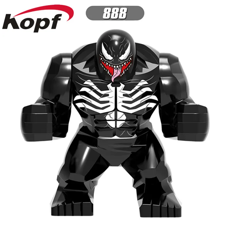 Одиночная супер героев Кирпичи Строительные блоки Зеленый Фонарь Kilowog анти Веном фильм халкбастер Darkseid Халк фигурка дедпула 892 - Цвет: 888 without Box