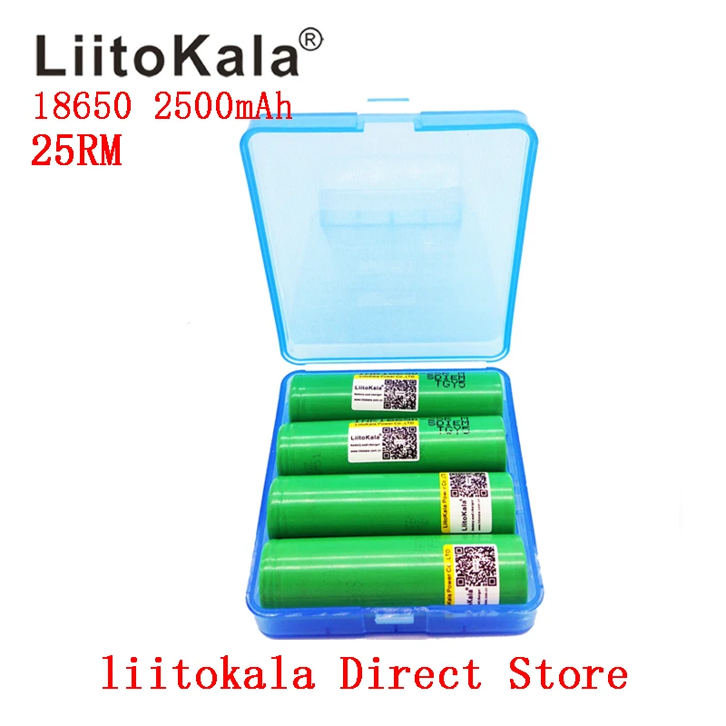 Новый аккумулятор Liitokala 18650 2500 мАч 3 7 в оригинальный разрядный литий ионный INR18650