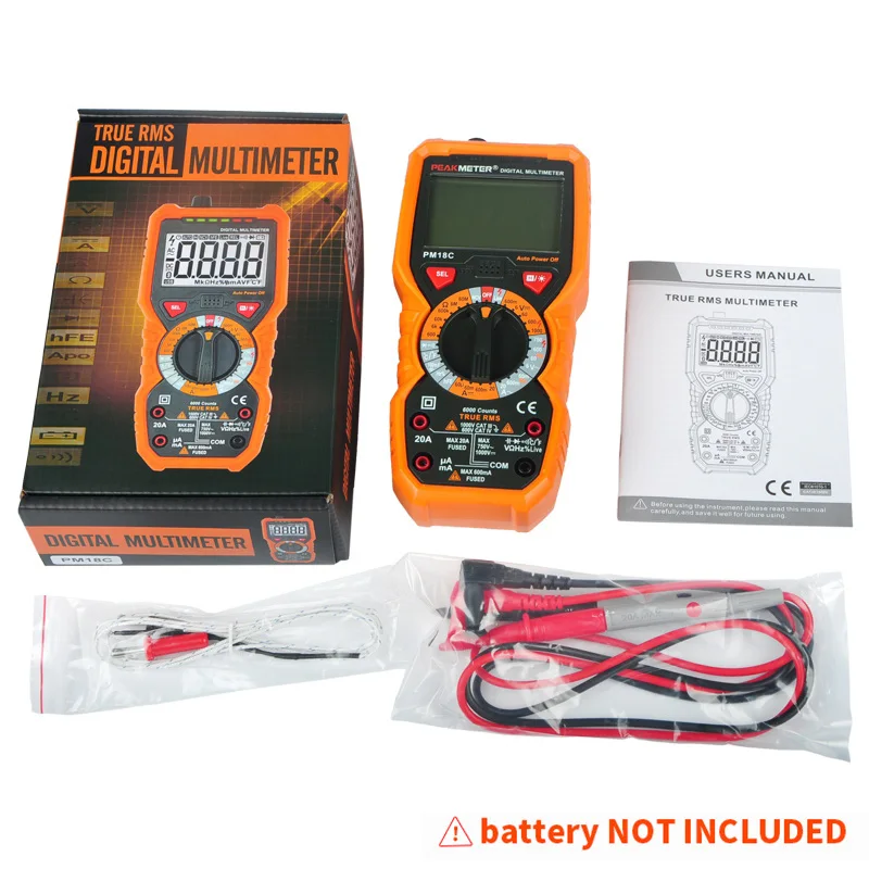Цифровой мультиметр AC/DC измеритель напряжения тока сопротивления емкости