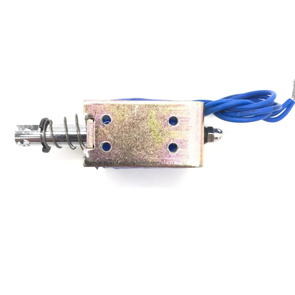 Вытяжной Тип JF-S0837B DC 6V 12V 24V линейный соленоид Электромагнит 1A сила 15N путешествие