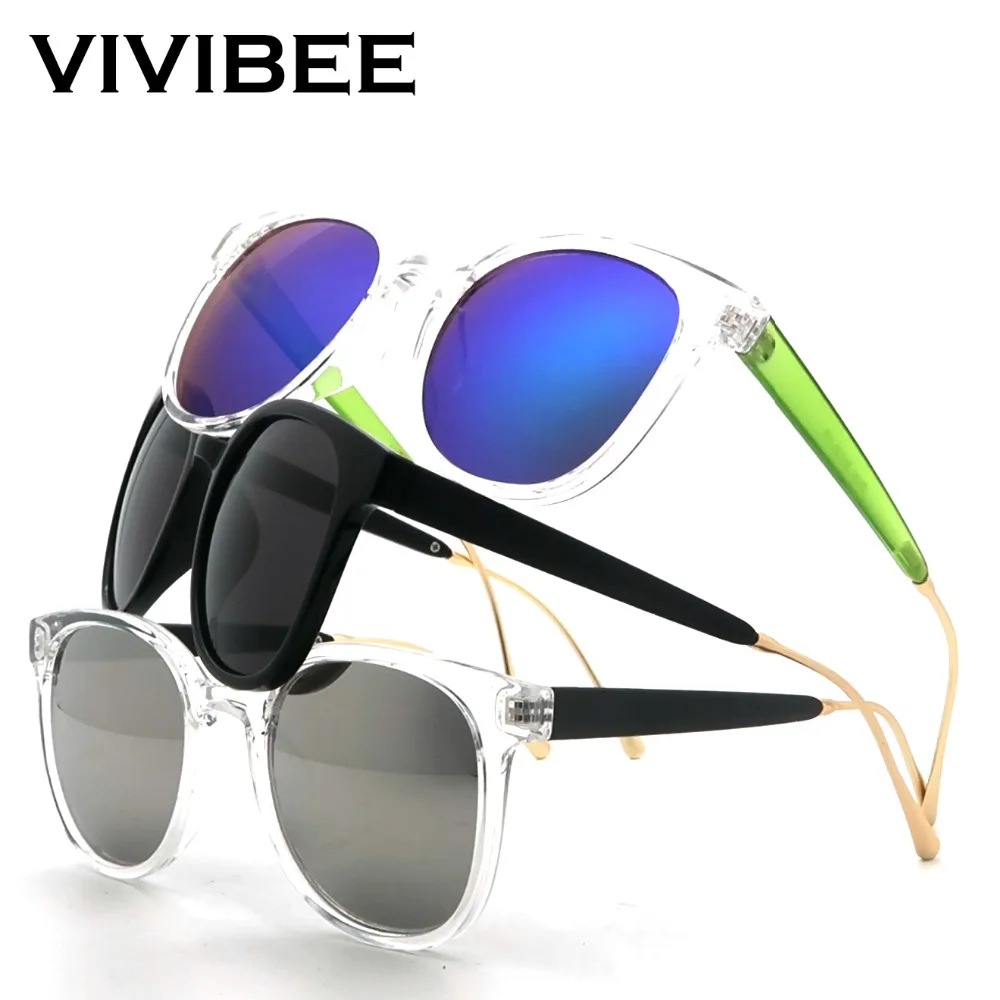 Прозрачные Квадратные Солнцезащитные очки VIVIBEE брендовые дизайнерские новые