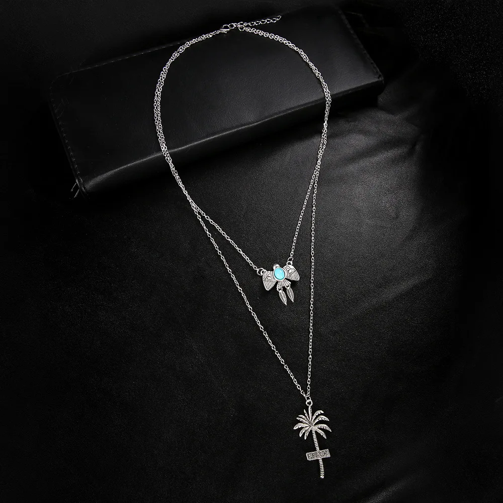 CJZBLXLX04311Cross-border e-commerce jewelry summer beach series Hawaiian fruit tree micro-mosaic Turquoise multi-layer ne | Украшения и