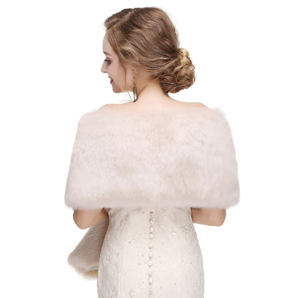 Женское свадебное пальто Forevergracedress элегантное мягкое болеро из искусственного