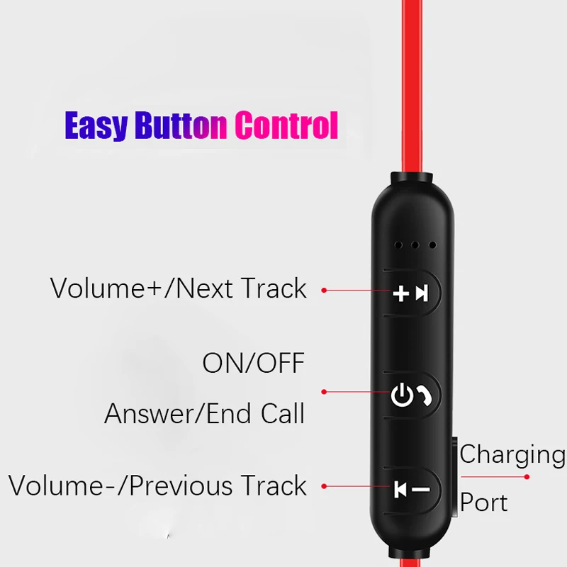 Магнитные Bluetooth наушники спортивные шейные беспроводные 5 0 TWS с шумоподавлением