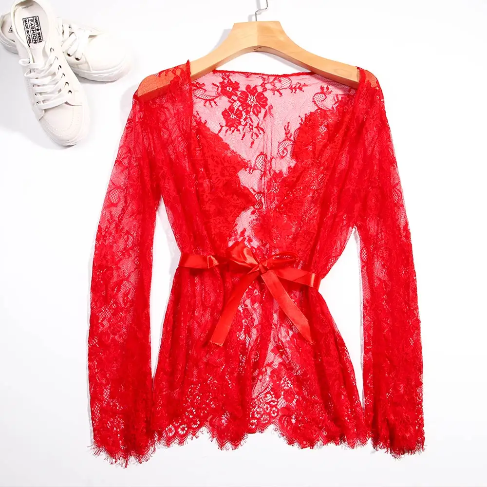 Горячее женское сексуальное белье Babydoll Ночное нижнее кружевной открытый