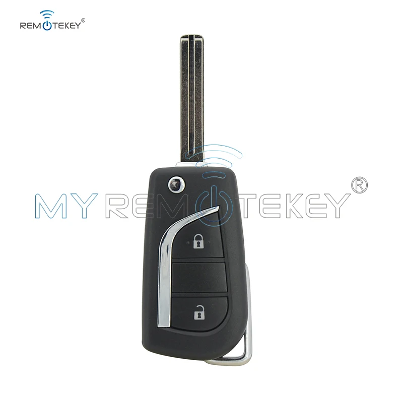 Remtekey для Toyota Corolla Flip Floding Remote Автомобильный ключ TOY43 и TOY48 дополнительная деталь