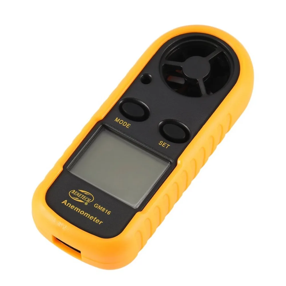 Bbenetech GM816 цифровой анемометр Windmeter термометр воздуха скорости потока Температура