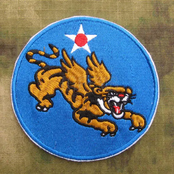 Полностью вышитые военные тактические Тигры времен Второй мировой войны USAF 14TH