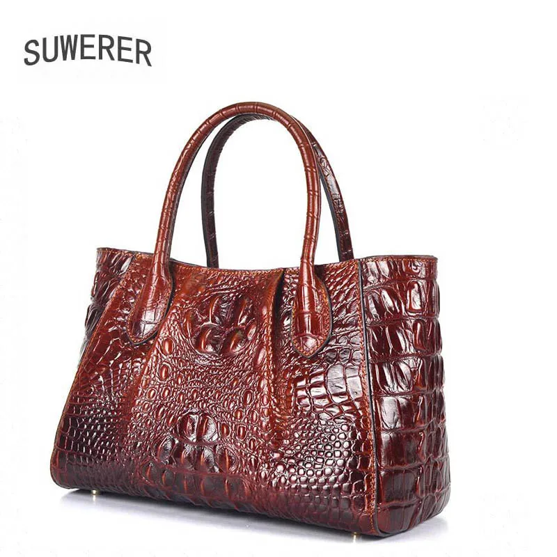 Женская сумка с крокодиловым узором персонализированная модная мессенджер