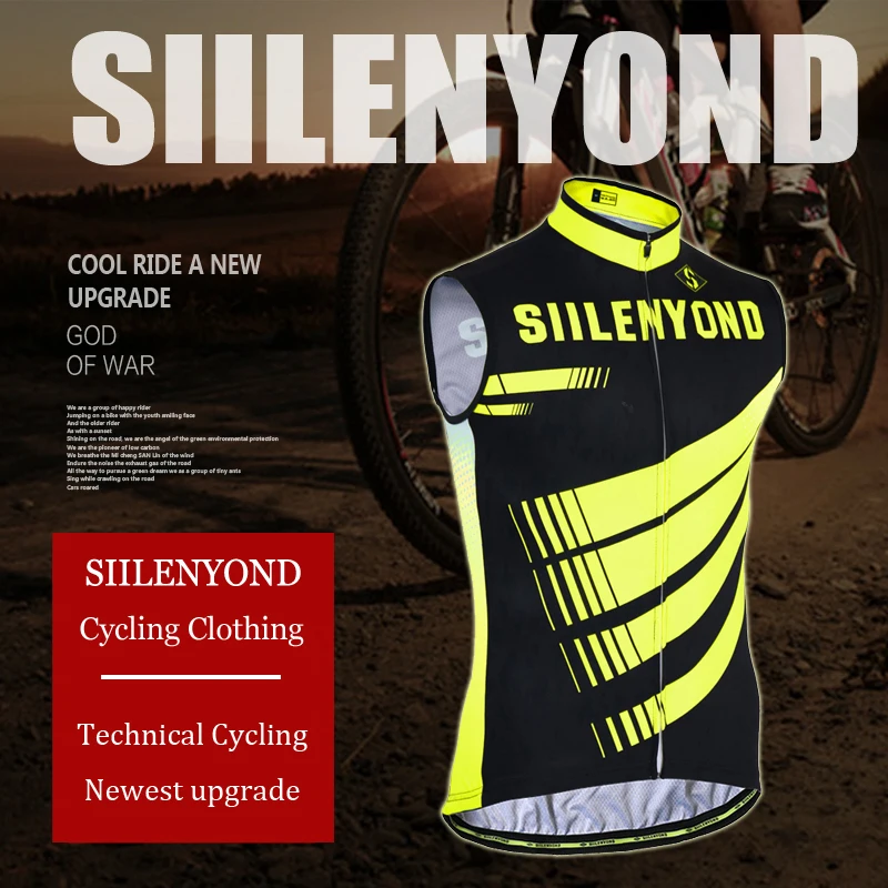 SIILENYOND летняя одежда для велоспорта без рукавов Майо Roupa Ciclismo|bike vest|bicycle vestbike jersey