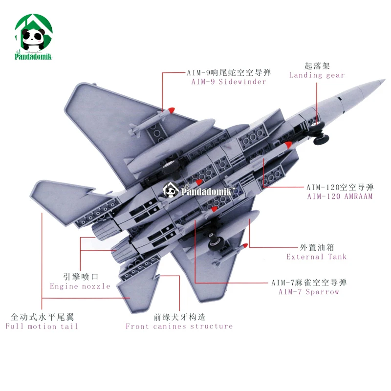 F-15, Орел, строительные блоки, набор, военная армия, модели и строительные игрушки для детей, кирпичные игрушки, совместимые Игрушки для мальчиков