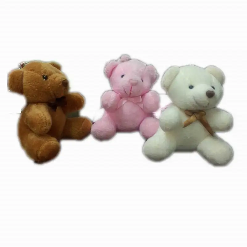 Акция Оптовая Продажа 2 шт./лот 11 см плюшевый мини коричневый медведь для телефона