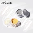 NAILWIND 1 шт., Золотой Серебряный ноготь, блестящий волшебный зеркальный эффект, порошки для маникюра, Гель-лак для ногтей, хромированные пигментные украшения