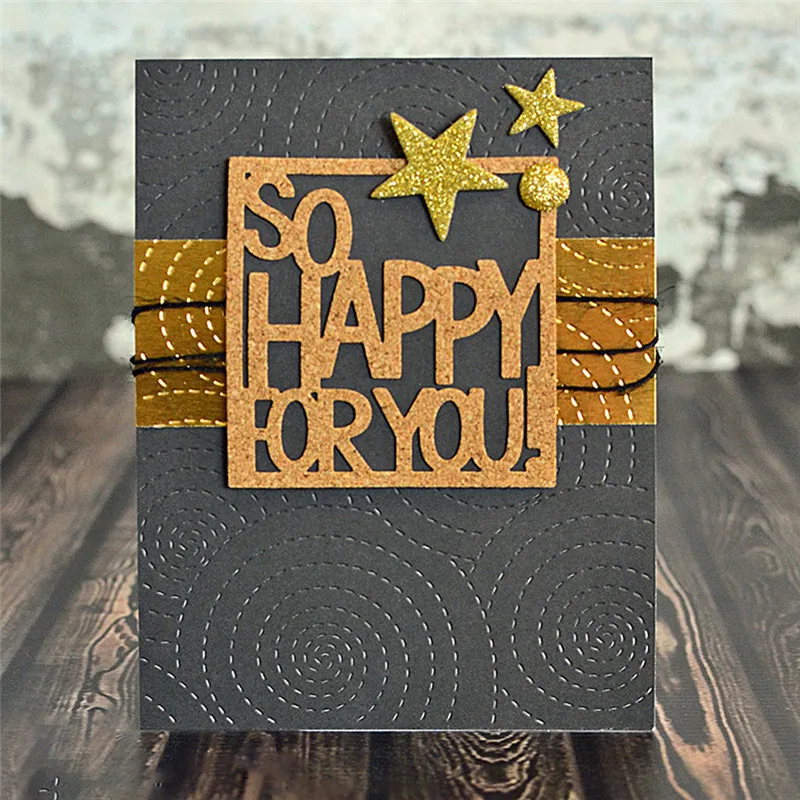 Naifumodo So Happy for You металлические режущие штампы новые для скрапбукинга карт