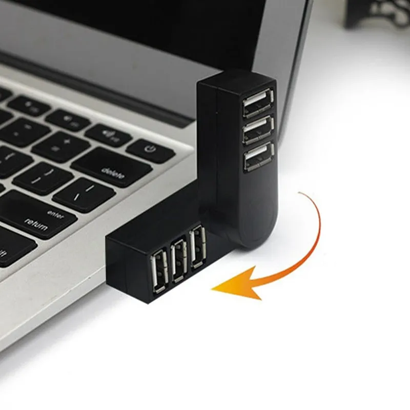 Мини адаптер с 3 портами USB Удлинительный кабель сплиттер для ПК настольного