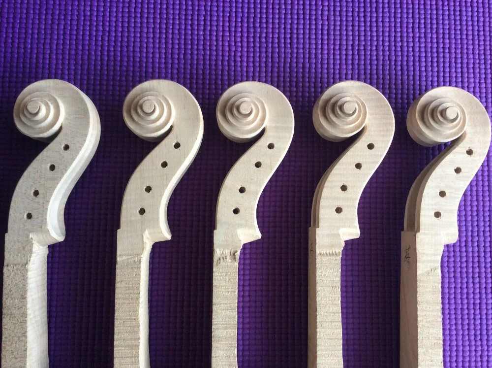 Один кусок Скрипки прокрутки 4/4 размер модель Маджини волнистого клена