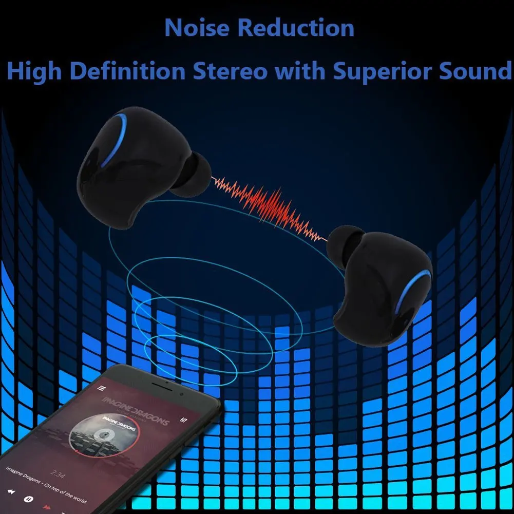 Новинка Hearphone Bluetooth 4 2 TWS Тип гарнитура Hi Fi с коробкой вкладышем|Наушники и