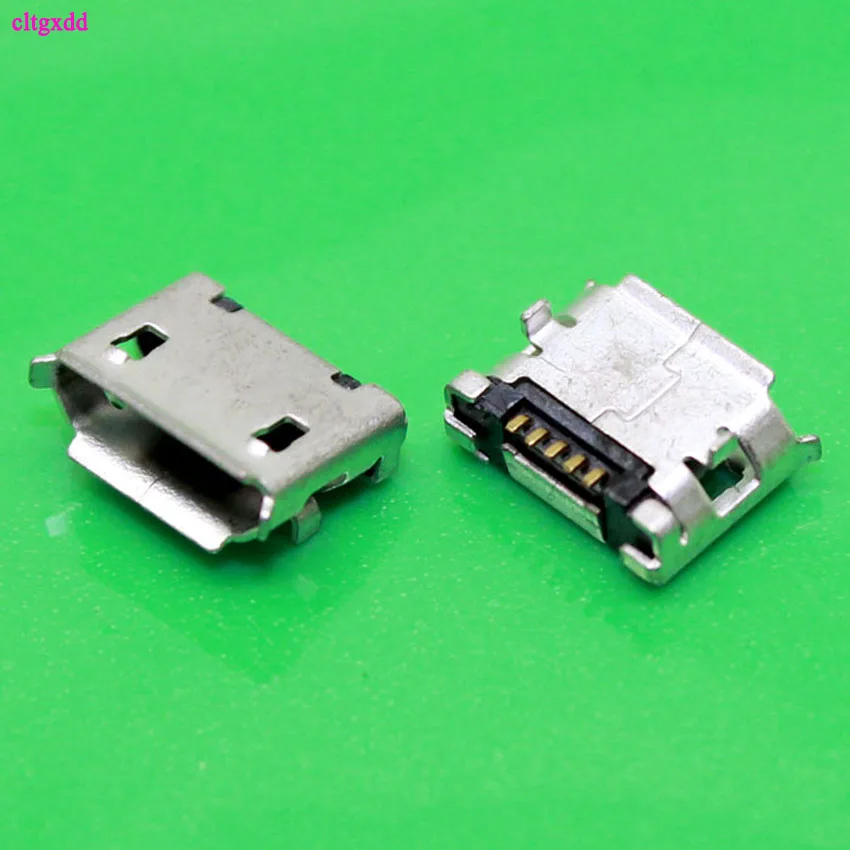 Clgxdd 10 шт. микро USB мини разъем 5P 6 4 мм Короткие иглы DIP2 порт для передачи данных