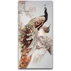 Алмазная вышивка 5D Павлин Вышивка крестиком кристалл квадратная мозаика картина Набор украшения DIY алмазная живопись в форме сердца