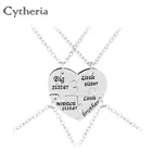 Ожерелья с кулоном для 4 маленьких сестер, ожерелья для семьи 4, подарок на день рождения, ожерелье, ювелирные изделия