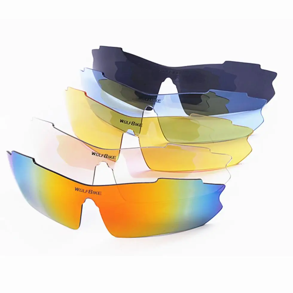 WOSAWE UV Protection Polarized Cycling Glasses Bike Goggles Outdoor Sports Bicycle Sunglasses With 5 Lens | Спорт и развлечения