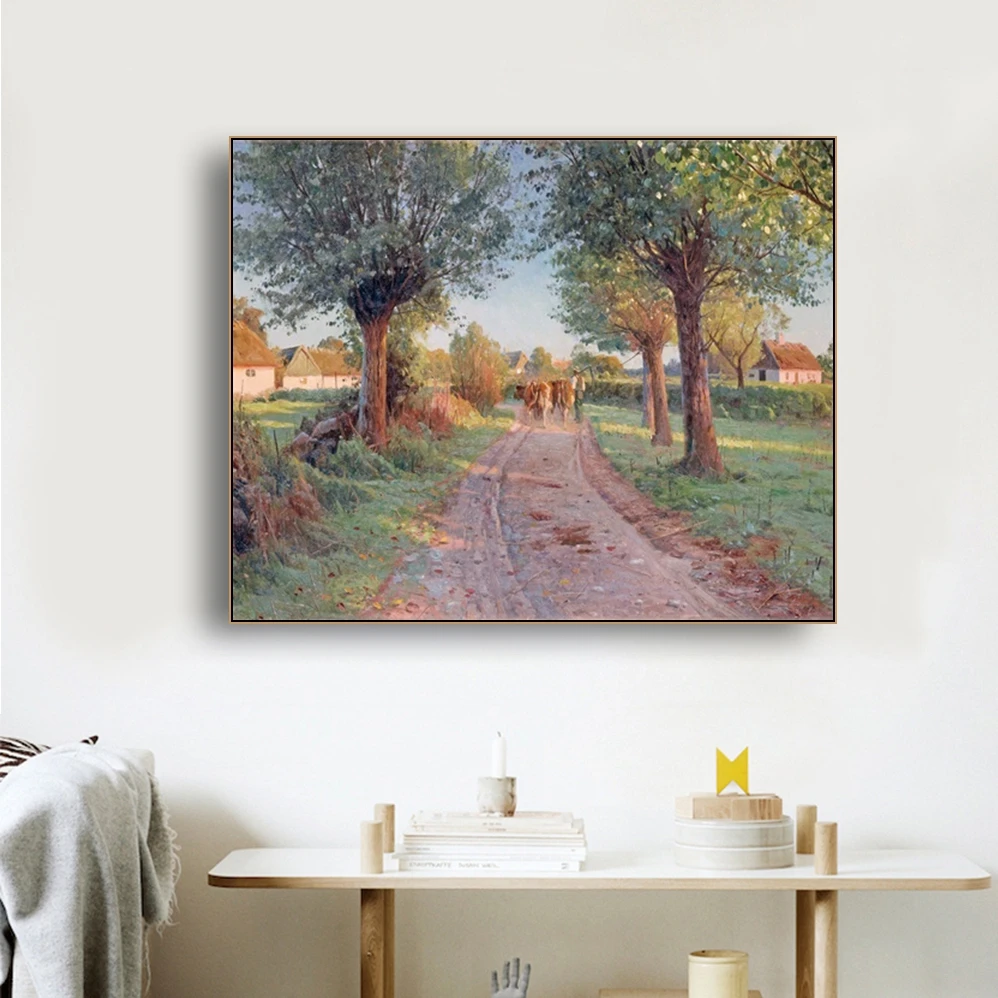 

Rural Scene Famous Oil Paintings Wall Art Poster Print Canvas Painting Calligraphy Decor Picture for Living Room Home Decor