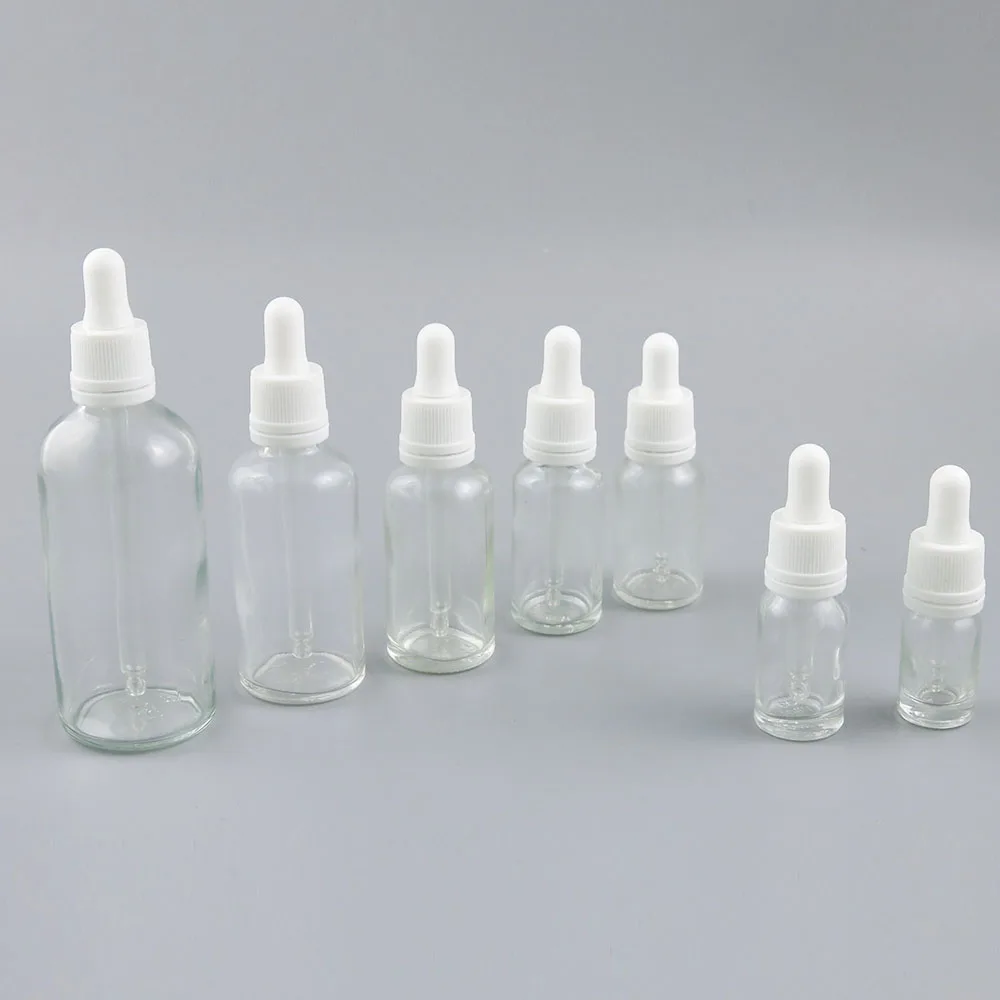 

360 x 5ml 10ml 15ml 20ml 30ml 50ml 100ml Essential Oil Bottle With Dropper For Liquid Reagent Pipette Refillable with Lock