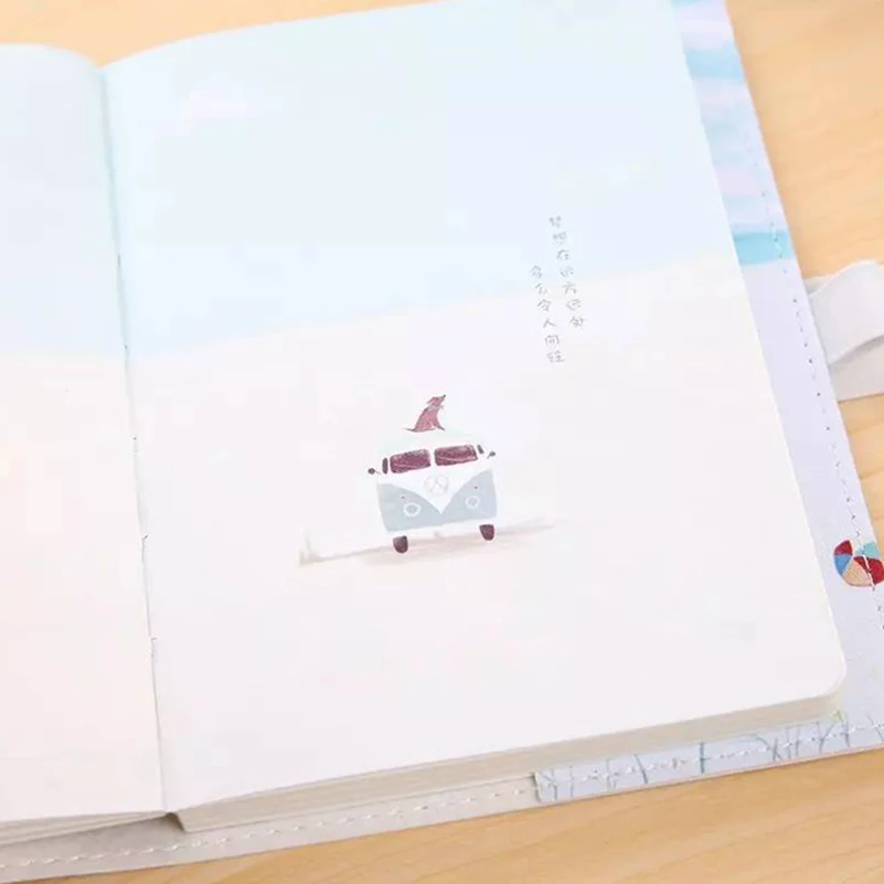 Kawaii чехол из искусственной кожи милый блокнот дневник Книга Еженедельный план