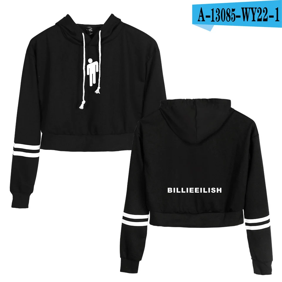 Billie Eilish, новинка, худи, Женская толстовка, одежда с капюшоном, Харадзюку, худи с принтом, уличная одежда, топ размера плюс, толстовки, повседневные - Цвет: black