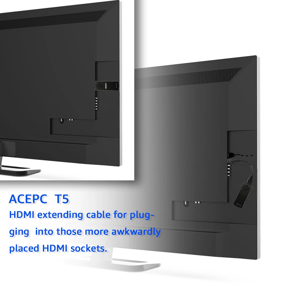 LEORY мини-ПК ТВ приставка T5 Z8350 tv Stick 2 ГБ+ 32 ГБ/4 Гб+ 64 Гб 2,4 ГБ wifi bluetooth 4,0 USB 3,0 H.265 ТВ приставка Поддержка Windows 10