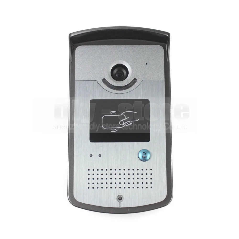 DIYSECUR Strike Lock 7 дюймов TFT цветной видеодомофон визуальный домофон дверной звонок