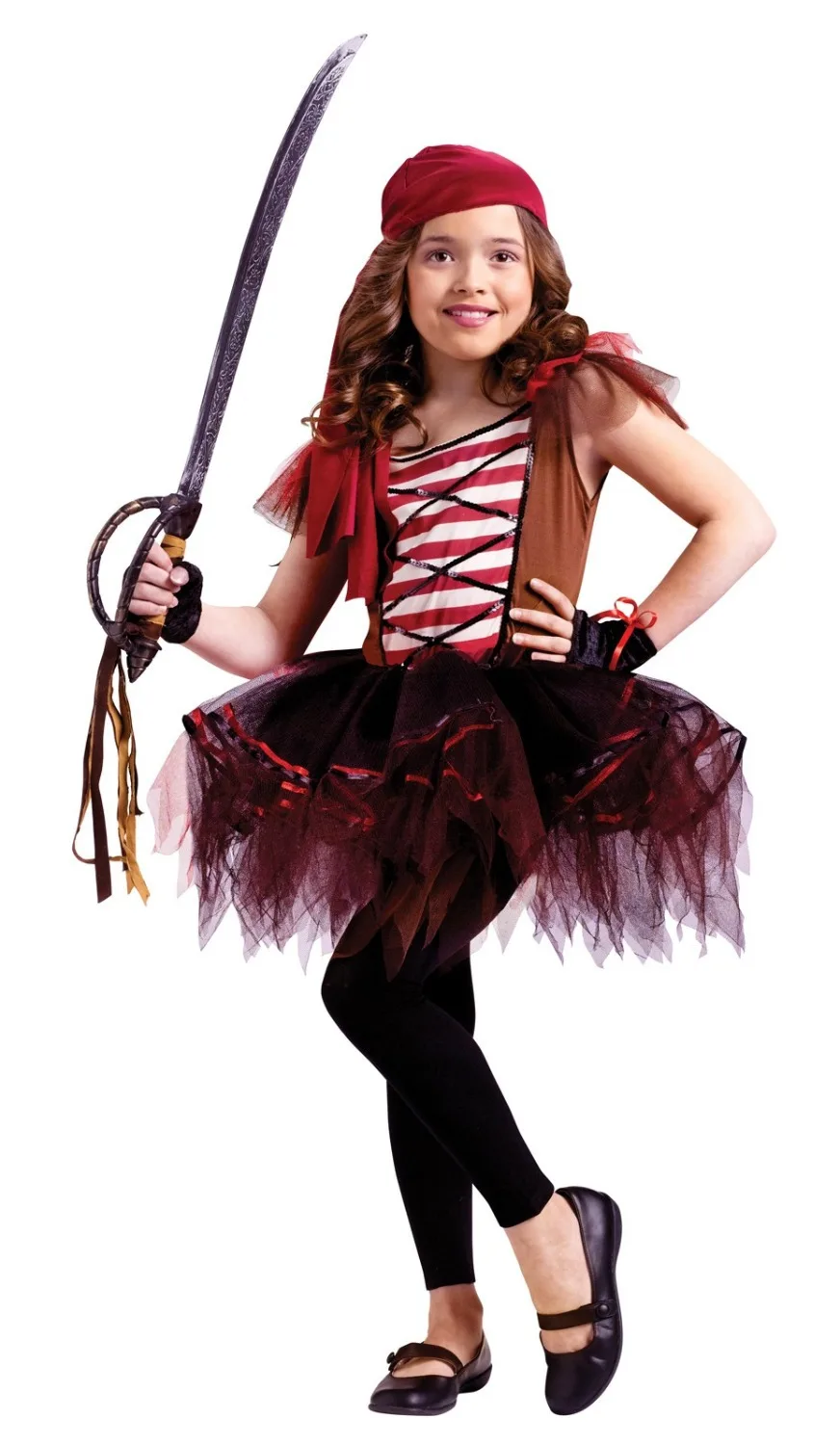 

High quality Halloween girl pirate cosplay costumes Kids children party stage Performance clothing dancing tutu dresses