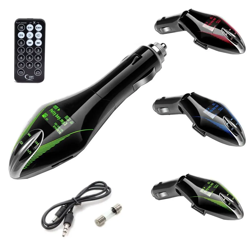 Зеленые ЖК-дисплей Автомобильный комплект MP3 музыкальный плеер