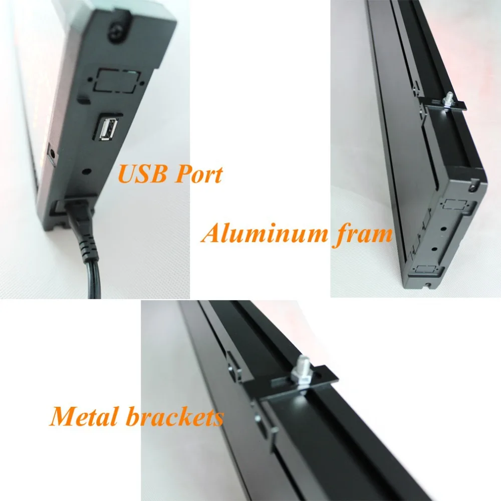 Ультраяркий синий светодиодный дисплей программа вывесок по Wi-Fi или U-диск