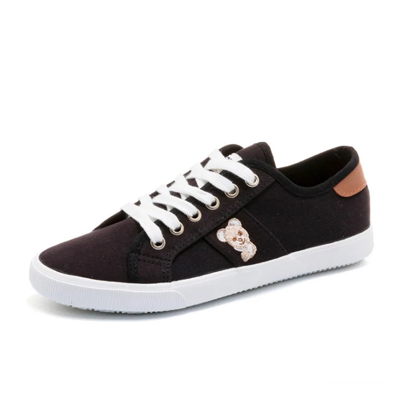 Women Casual Shoes 2018 Spring Summer Canvas Woman Flats Fashion Lace-Up Sweet Breathable Sneakers | Обувь
