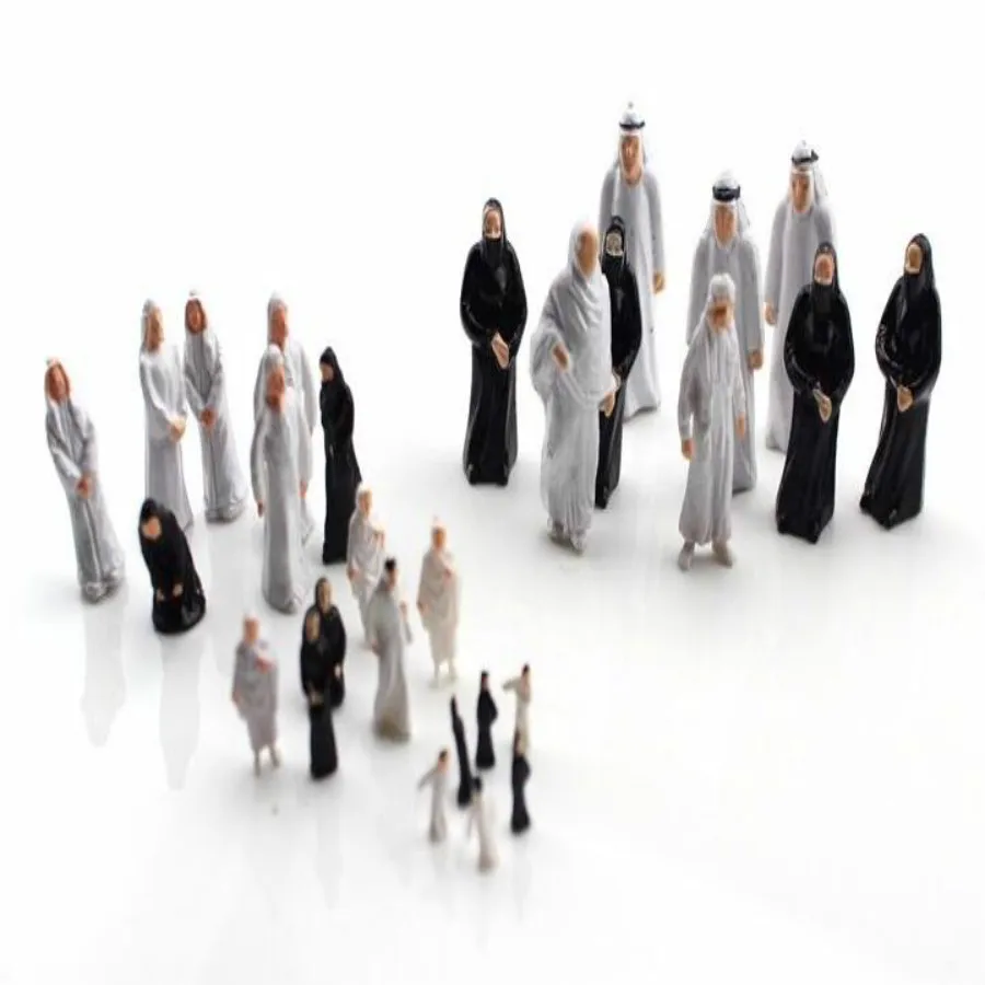 50pc1:50 1:75 1:100 1:150 1:200 scale mini abs arab Figure Architectural sand table material model background character posture |