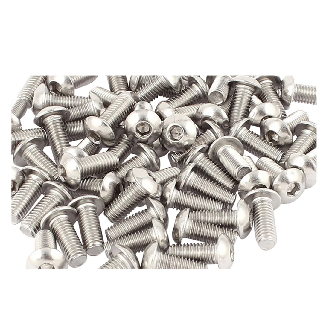 

M5x12mm Stainless Steel Hex Socket Button Head Screws 50 Pcs