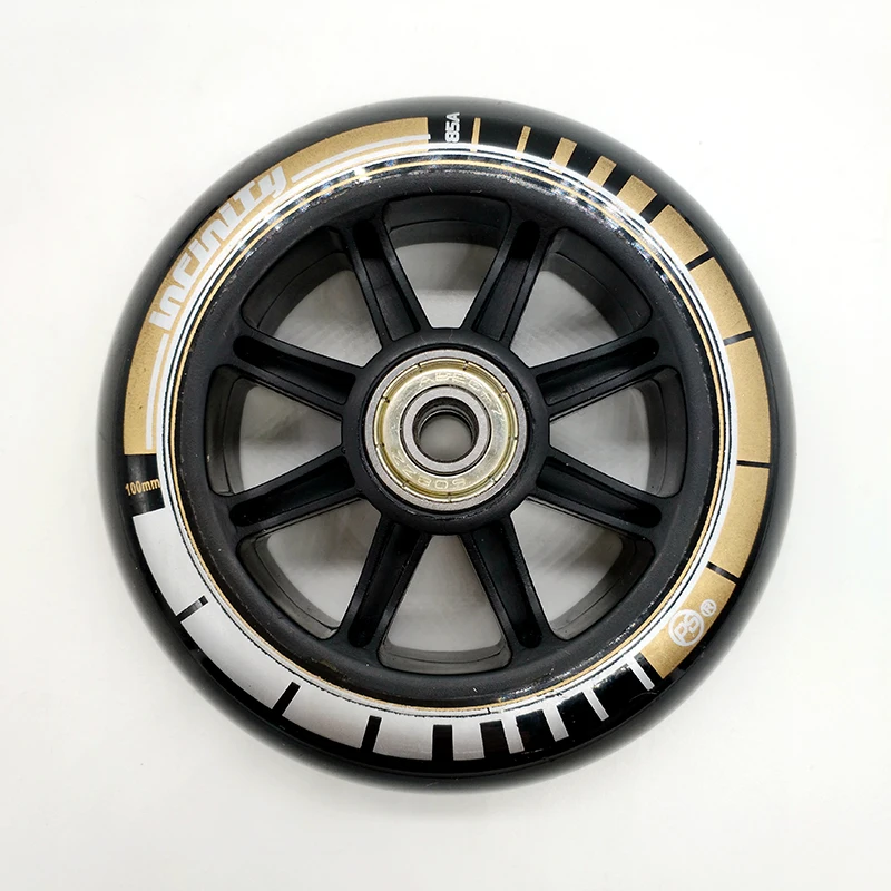 Бесплатная доставка коньки колеса 110 мм 8 шт./лот черный 85 A|wheels 100|skating wheel 100speed skates