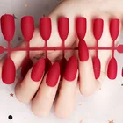 24 шт.компл., матовые накладные ногти для маникюра, матовые накладные ногти для наращивания ногтей, Прямая поставка