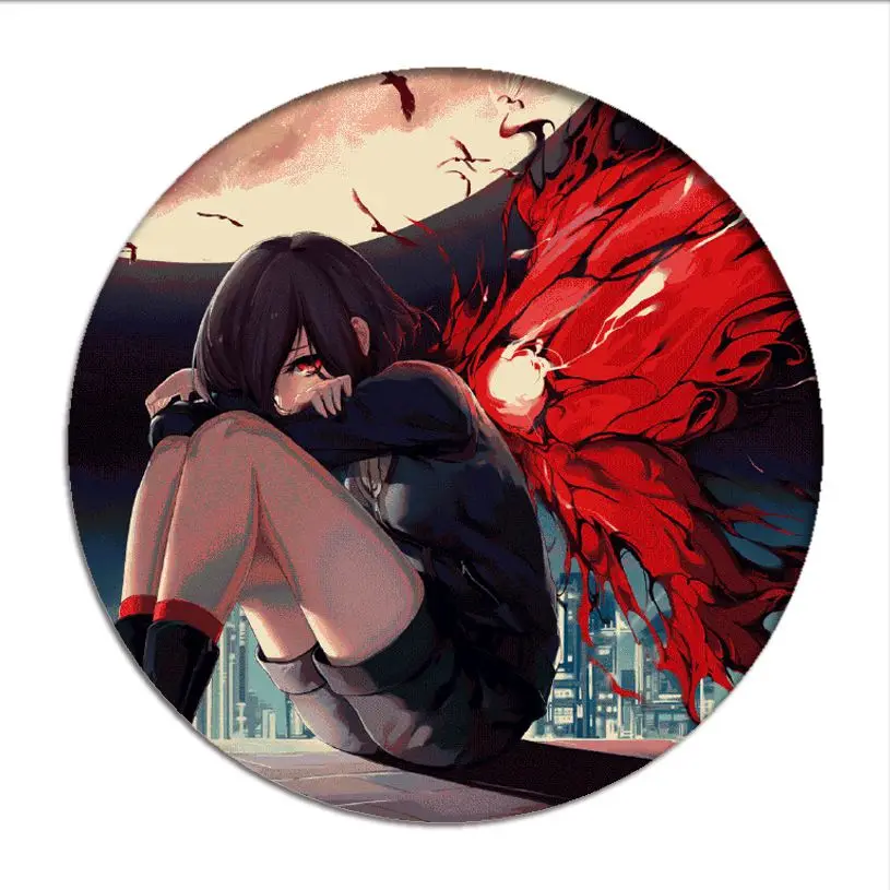 Одежда с надписью Tokyo Ghoul для косплея канеки кэна значок Sui ишида Touka Kirishima брошь