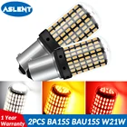 ASLENT 2 шт. 1157 1156 BA15S P21W BAU15S PY21W T20 7440 W21W светодиодный лампы 144smd светодиодный CanBus без ошибок лампы для поворотов светильник