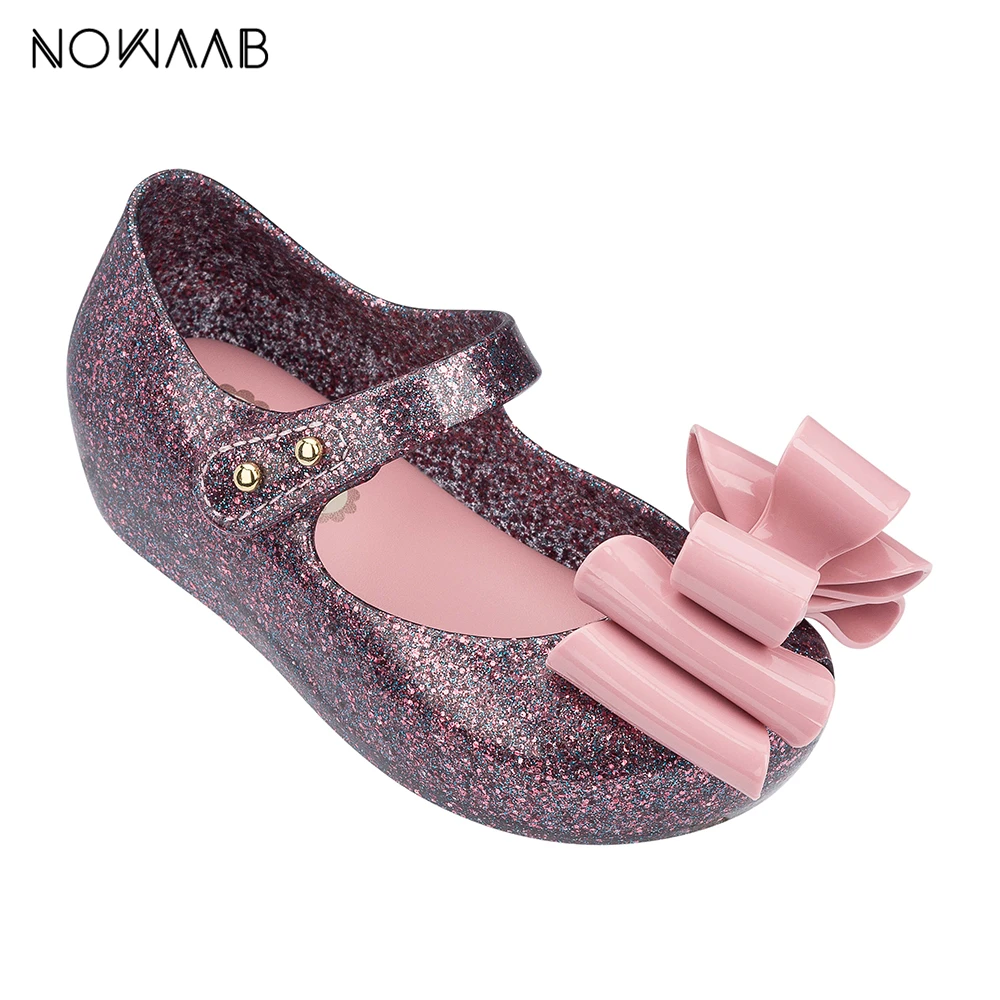 Мини Melissa Ultragirl Sweet III летняя прозрачная обувь с бантом для мальчиков и девочек