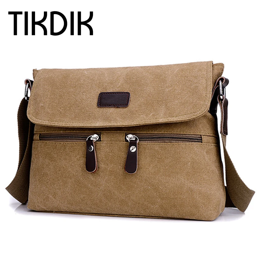 

Мужской портфель, Холщовая Сумка для компьютера, Повседневная деловая сумка-мессенджер, однотонная сумка на молнии с мягкой ручкой, мужская...