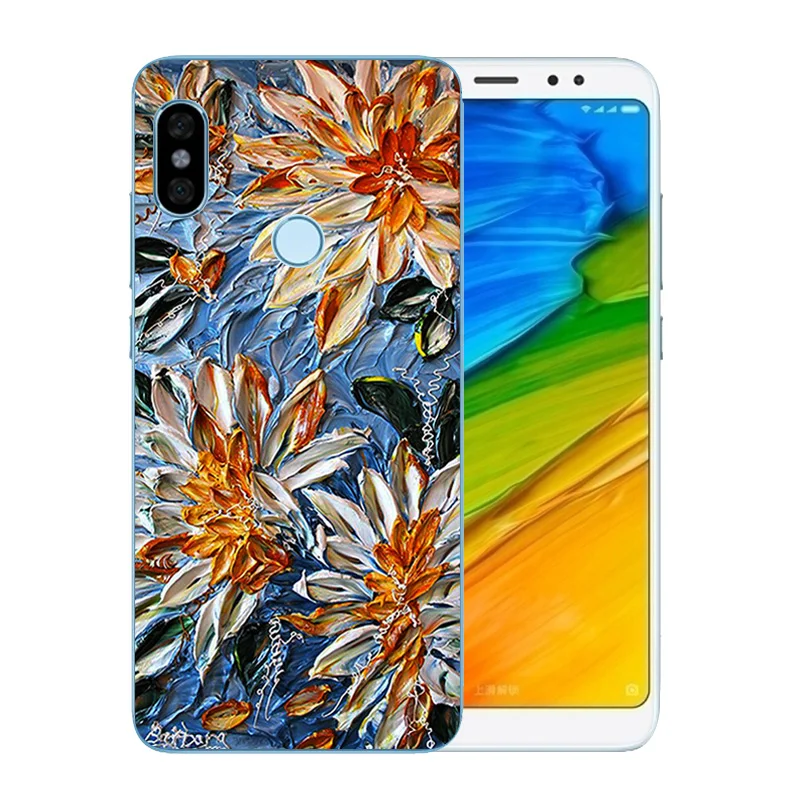 Чехол для Xiaomi Redmi Note 5 Pro чехол с узором Marb прозрачный |