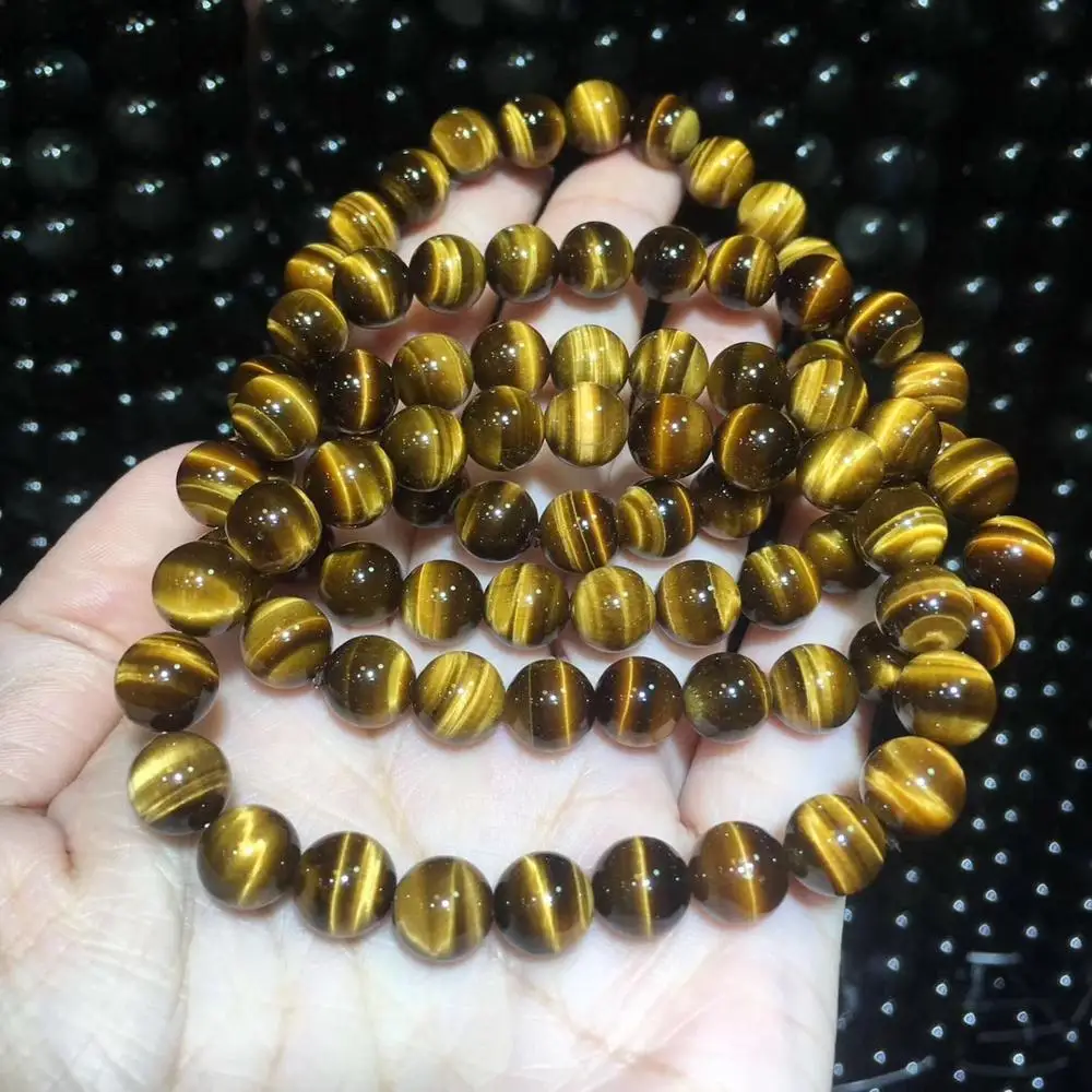 

AAA grade natural yellow tiger eye beads bracelet natural gem stone bracelet for man for gift wholesale !