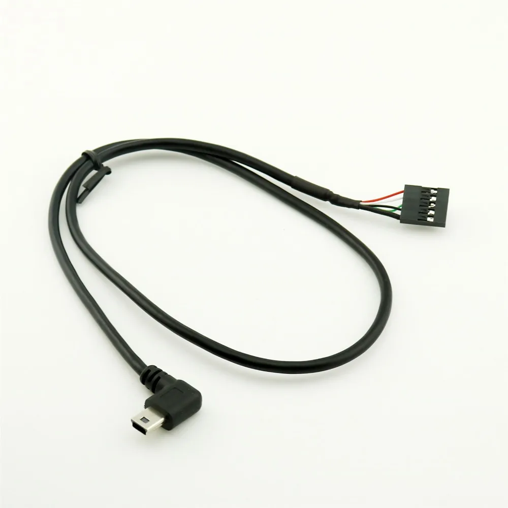 2 шт. мини usb папа правый угол к Dupont 5 Pin Женский Заголовок материнская плата кабель