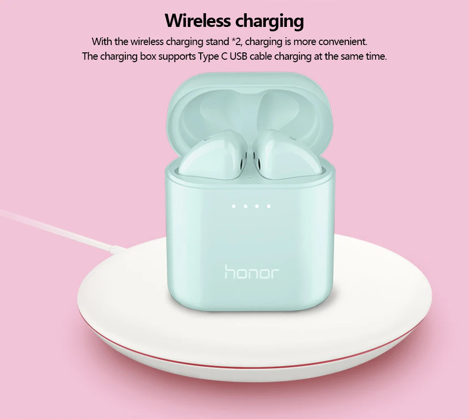 huawei Honor Flypods беспроводной Bluetooth 5,0 наушники с микрофоном Музыка Спорт Мода сенсорный гарнитура Handfree динамический