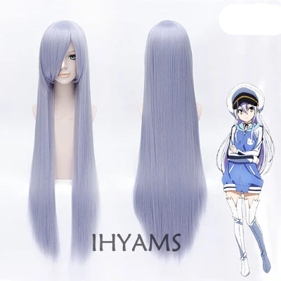 as the picture Игровой остров Ринне Ohara 3" Длинные прямые светло фиолетовый парик для выступлений вечерние парики+ парик Кепка - Цвет: as the picture